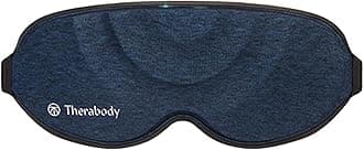 Therabody Sleep Mask, Ultra Comfortable 100% Darkening Eye Mask with Gentle Vibration Massage for Stress and Headache Relief & Self-Care