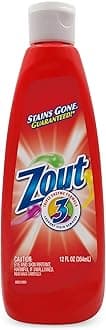 Laundry Stain Remover, Triple Enzyme Formula for Blood, Tomato Sauce, & Oil Stains, Made in USA, 12 Ounce Squeeze Bottle with Flip Top Cap