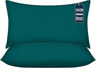 Utopia Bedding 12x20 Pillow Inserts, Set of 2, Dark Teal – Indoor Decorative Throw Pillows for Bed, Sofa & Couch – Soft, Supportive & Fluffy Cushion Inserts