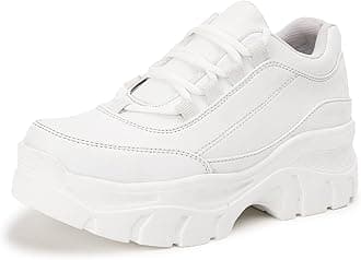 Women Casual Stylish Black High Heel Sneaker Shoes