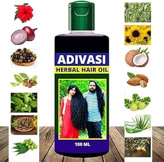 DESHCO Aadiivasi Hair Growth Oil 100 ML Ayurvedic Herbal Kesh tel with Natural Rosemary((100 ML) (100 ML, Pack of 1)