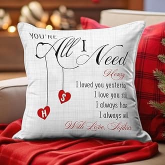 Personalized Mr and Mrs Pillows, Wedding Gifts for Couples with Name, Hubby Wifey Pillow Cases, Bridal Shower Gifts Valentines' Day for Her (Mr & Mrs-13)