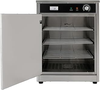 Commercial Food Warmer, 600W 110V Food Warming Cabinet 86~185℉ Temperature Control & Each Tier 22lbs Load Capacity Food Steamer Bun Warmer Machine with Digital Display Hot Boxes for Catering (4Tier)