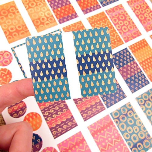 45 Sari Poly Weatherproof Labels for Kitchen Freezer or Aromatherapy Bottle or Lip Balm Tubes by Rivertree Life