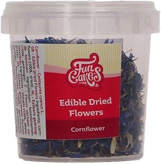 FunCakes Edible Dried Flowers Cornflower: Ready to Use for Cake Decoration, Perfect for Birthday and Wedding Cakes, Cupcakes and More, 5g