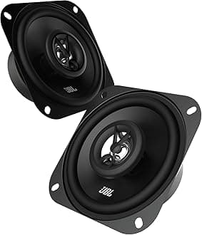 JBL Stage1 41F 100mm 4 Inch 2-Way Coaxial Car Speakers with 25W RMS and 125W Max Power, 4 Ohm Impedance, 90dB Sensitivity, 75Hz–20kHz Frequency Response, Reliable Factory Upgrade Compact Pair