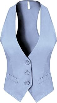 Design by Olivia Women's Dressy Casual Versatile Racerback Vest Tuxedo Suit Waistcoat