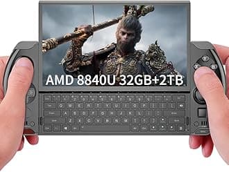 LANRUO GPD Win 4 [AMD Ryzen 7 6800U] 6 Inches Mini Handheld Win 11 PC Game Console Gameplayer 1920X1080 Touchscreen Laptop Tablet PC (Black, 32GB+1TB)