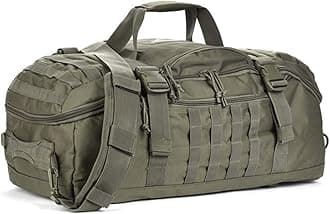 Travel Duffle Bag Backpack for Men - Large Tactical Bags Weekender Gym Bag for Overnight Traveling Military Workout Deployment Sports (Green, 80L)