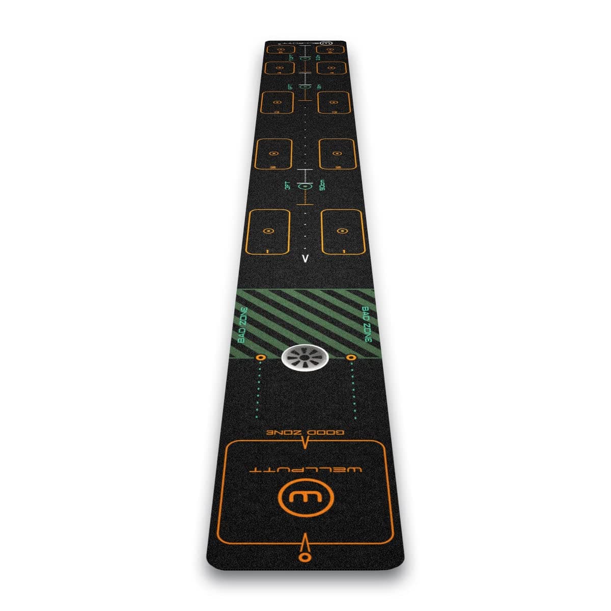 WELLPUTT - Golf Putting Training Mat - 10ft First