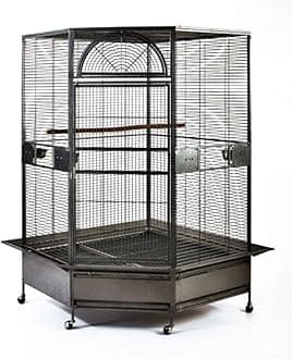 Parrot Escape Jumbo Corner Bird Cage Aviary (X-Large)