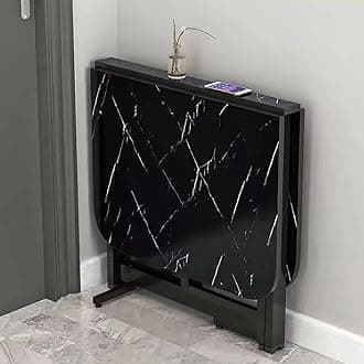 Folding Dining Table, Drop Leaf Dining Table, Extendable Kitchen Table, Space Saving Dining Table, for Kitchen, Bedroom, Living Room (Color : B, Size : 120cm)