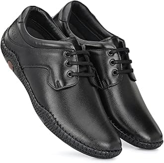 MACTREE Men's Genuine Leather Formal Slip On Shoes