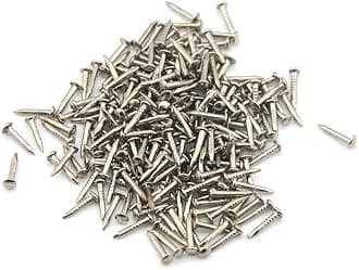 Tiny Wooden Nails for DIY Craft Projects, Antique Drawer Repairing, Mini Boxes Decorative Accessories[Set of 200pcs]0.039×0.39inch (1×10mm,Silver)