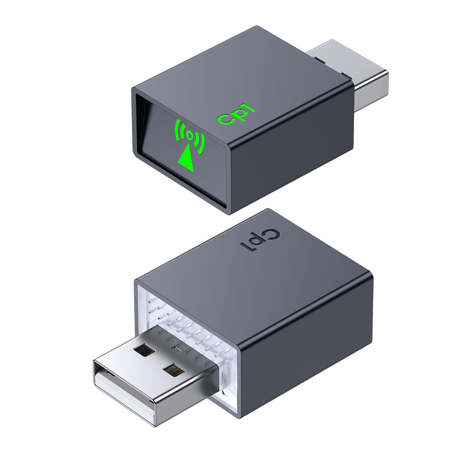 Wireless CarPlay Adapter for Apple,Mini iPhone Car Play Wireless Adapters,Convert Wired to Wireless Bluetooth Carplay Adapter,Auto Connect for iOS 10+&Cars from 2016 (USB,5.8GHz WiFi & Bluetooth 5.0)