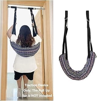 Spinal Decompression Devices Back Traction Stretcher Spine Decompression Machine Lumbar Traction Device for Lower Back Pain Relief Back Stretching Device Door Traction Pillow