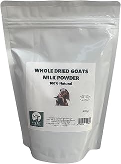 GOAT NUTRITION Est. 1981 Whole Dried Goats’ Milk Powder 400g | Rich Creamy Taste & Natural Vitamins | Easy Mix Full Cream Goat Milk Powder | Resealable Pouch | Ideal for Yogurt, Cheese & Baking