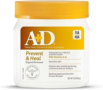 A+D Original Diaper Rash Ointment, Skin Protectant With Lanolin And Petrolatum, (Packaging May Vary) Cream 16 Ounce (Pack Of 1)