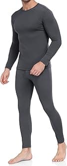 - Thermal Underwear for Men Long Johns with Fleece Lined Base Layer Men Cold Weather Top Bottom