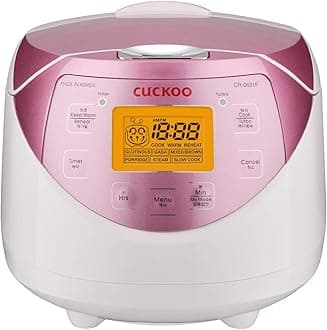 Cuckoo CR-0631F 6 Cup Electric Heating Rice Cooker, 110v, Pink by Cuckoo