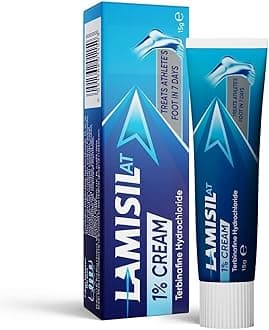 Lamisil AT 1% Athletes Foot Treatment Cream for Treatment of Foot Fungus, 15 g