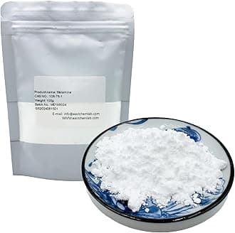 Industrial Grade Melamine Powder of 99.8% Purity,CAS:108-78-1(100g/3.52oz)