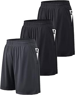 BALENNZ Athletic Shorts for Men with Pockets and Elastic Waistband Quick Dry Activewear