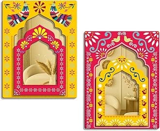 Home Decoration Items for Living Room | Wall Decor Items for Living Room | Mirror Jharokha wall decor for living room | Wall Hanging Decoration Items