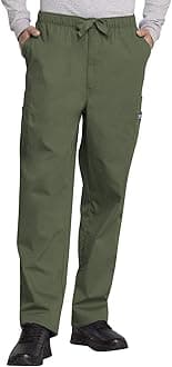 Cherokee Scrub for Men Fly Front Cargo Pant with 7 Pocket, Durable, Fade Resistant Fabric - 4000