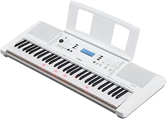 Yamaha EZ300 61-Key Portable Keyboard with Lighted Keys and PA130 Power Adapter