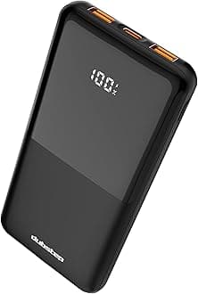 Powerblitz X2 10,000 mAh Multi-Device Charging Powerbank with Dual USB Port & Type-C, LED Battery Indicator (Black)