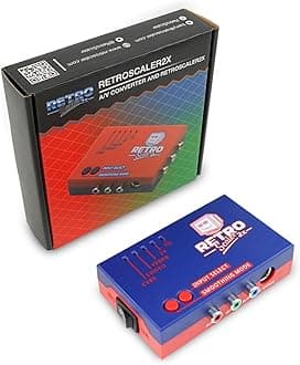 RetroScaler2x AV/SV/YPBPR to HDMI™ Converter - Supports Line Doubler, Filter and Pass-Through Modes, Video Game Adapter with No Lag, for PS2/N64/Dreamcast/Saturn/MD/NGC/SFC and More