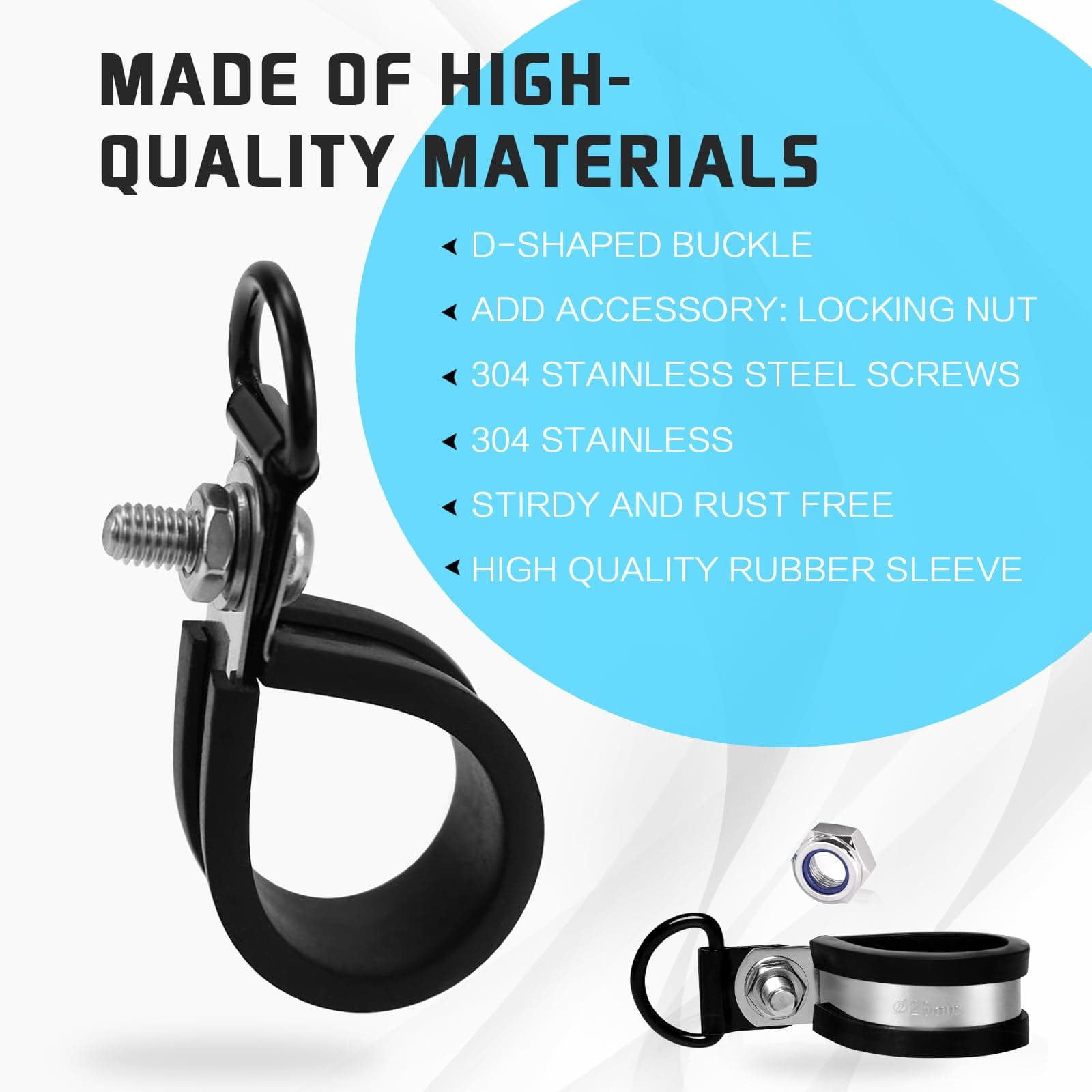 String Trimmer Replacement Parts,Weed Eater Trimmer Shaft Clamp,Long Trimmer Strap Universal Shoulder Strap