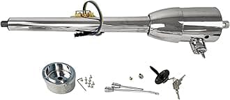 30" Floor Shift Tilt Steering Column with Ignition Keys & Steering Wheel Adapter