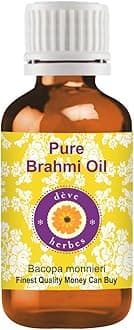 Deve Herbes Brahmi Oil (Bacopa monnieri) | Infused | Pure | Non-Sticky | Lightweight | For Hair Care Routines | Men & Women | Traditional Use | Natural | 10ml