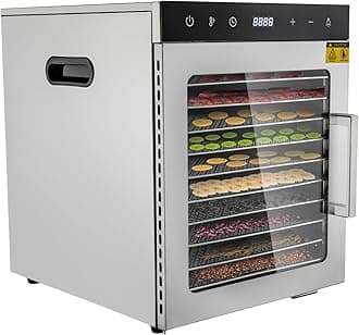 Food Dehydrator Dryer Machine Electric Food Dryer  w/Digital Temperature & Timer