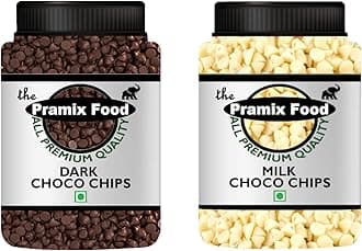 Pramix Premium Dark & White Blend of Chocolate Chips, Chocochips (250 gm)