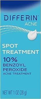 Acne Spot Treatment with 10% Benzoyl Peroxide, Maximum Strength OTC Acne Treatment, Fast Acting Spot Treatment for Face, 1 oz