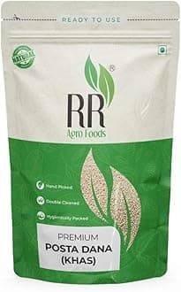 RR Agro Foods 100% Natural A Grade Poppy Seed | Khus Khus Dana | Posto Dana for Eating (250 GM)