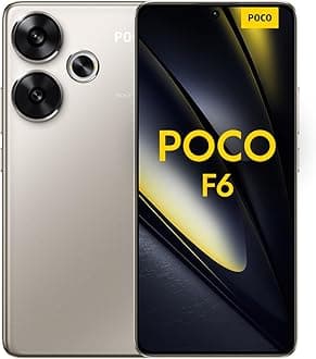 Xiaomi POCO F6 5G Mobile, Titanium (12GB Ram+512GB) | Snapdragon 8s Gen 3| 6.67" AMOLED 120Hz display | Triple Camera with OIS 50+8MP, 20MP Front camera