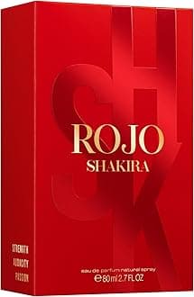 Shakira Perfumes - ROJO Eau de Parfum For Women - Long Lasting - Powerful, Sensual and Charming Scent - Floral, Spicy and Amber Notes - Ideal for Day Wear - 2.7 Fl. Oz