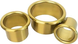 Hair Styling Station Dryer Curling Iron Appliance Hot Iron Tools Holder Tube (Golden, 3inch, 2inch, 1.5inch, 1.78inch)