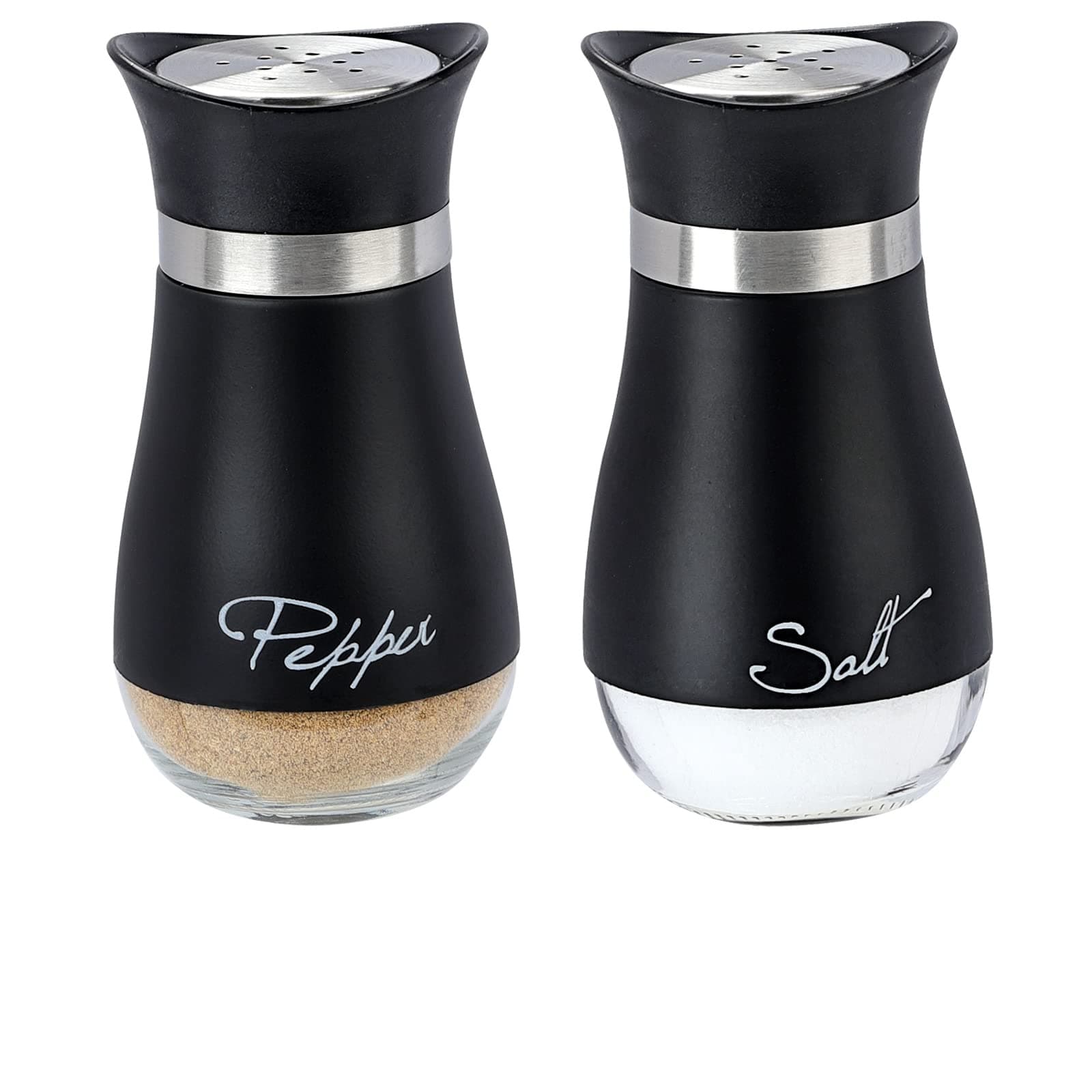 Refillable Salt And Pepper Shakers Set Crazystorey Glass Spice Shakers
