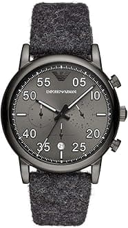 Emporio Armani Men's Chronograph Black Ceramic Watch