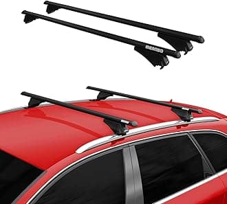 Roof Rack Cross Bars for Volvo XC40 2019-2026 Lockable 165Lbs Aluminium Black 2Pcs fits Flush Rails Cargo Carriers Kayak Canoe Bike Snowboard