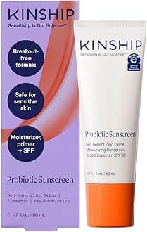 Zinc Oxide Mineral Sunscreen for Face Self Reflect SPF 32 | Vegan, Reef Safe, Non Toxic Eczema Sunscreen for Sensitive Skin | Sunblock Face Moisturizer with SPF (1.75 oz)