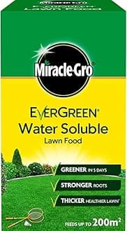 Miracle Gro Evergreen Water Soluble Lawn Food - Evergreen Water Soluble Lawn Food 1kg with a Thank You Sticker