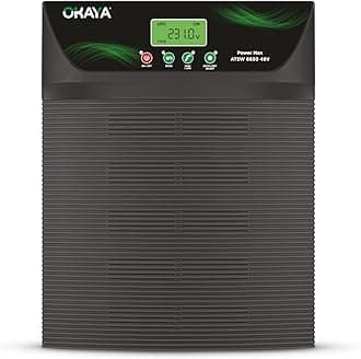 Okaya ATSW 6650 Hi-Capacity Inverter for Home, Office & Shops | 6100VA/48V Pure Sinewave | Reliable Power Backup | Supports 4 Inverter Battery | LED Display | Fast Charging | with 36 Months Warranty