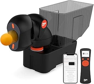 Table Tennis Robot Automatic Ping Pong Ball Machine with N Control S and APP Controled, 264 Pre-Programmed Drills, Custom Programming Drills, 9 Spin Types, Two Jump Serve Supported