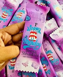 Kesora Chocolates Bar Personalized Gifts Customized with Name Photo Print Message (Big, Chocolate)